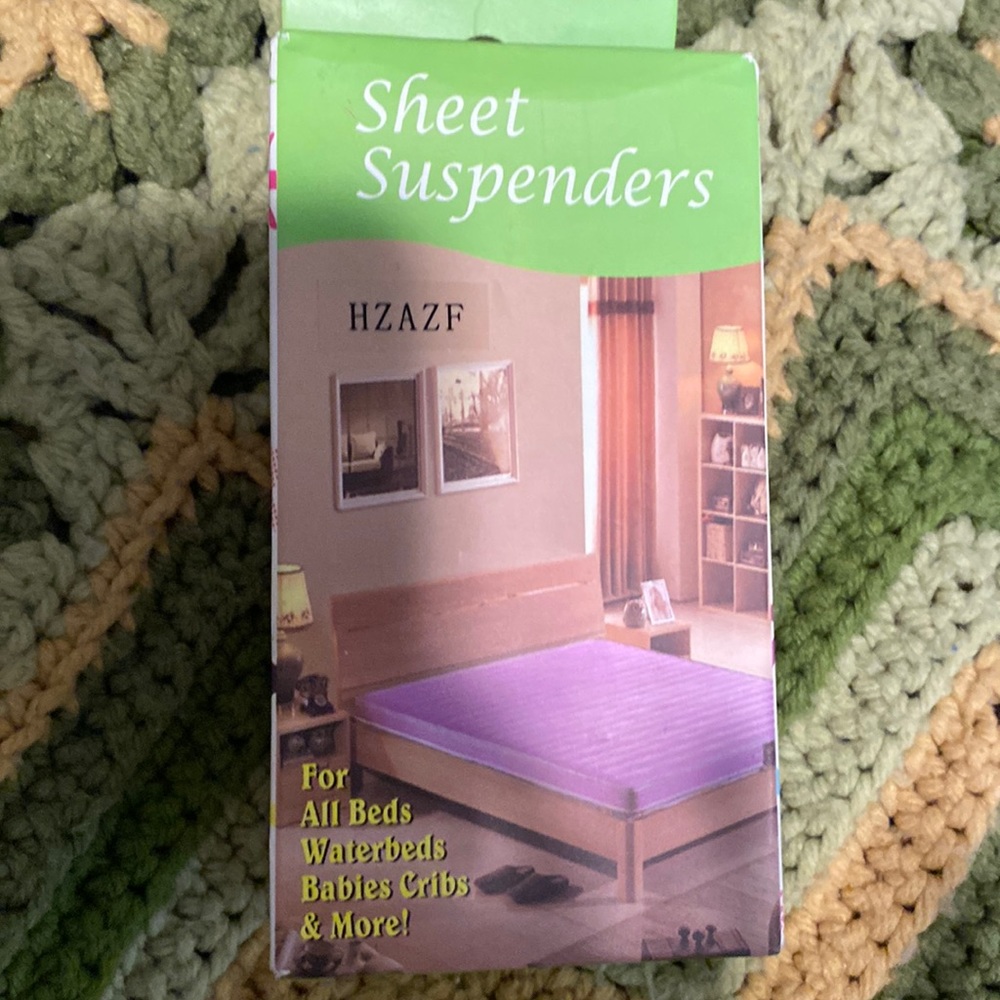 Bed Sheet Suspenders Clips. Set of 4